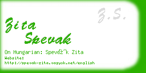 zita spevak business card